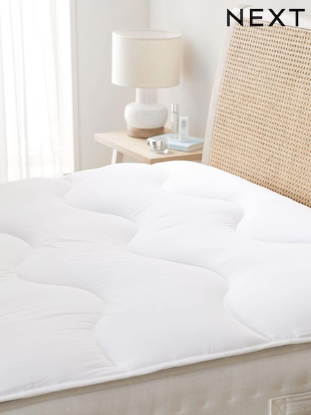 White Sleep In Comfort Mattress Topper (298060) | £50 - £85