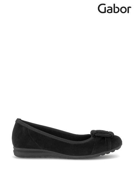 Black - Gabor Forrest Ballerina Style Shoes