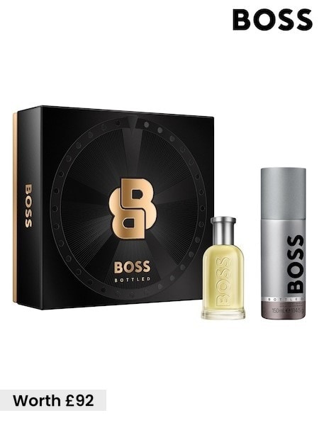 Boss Bottled Eau De Toilette 50ml Duo Gift Set (worth £87)