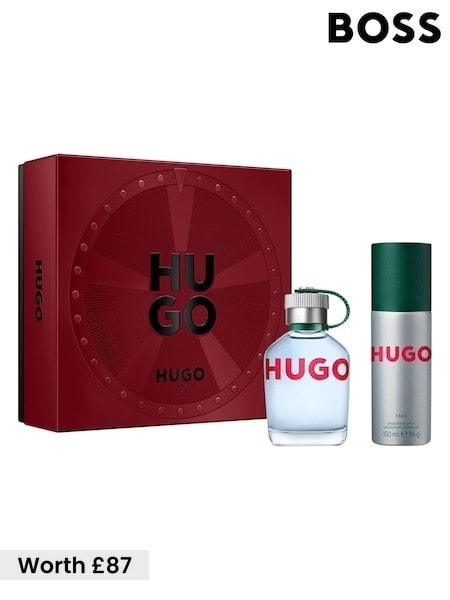 Boss Hugo Eau De Toilette For Duo Gift Set (worth £84)