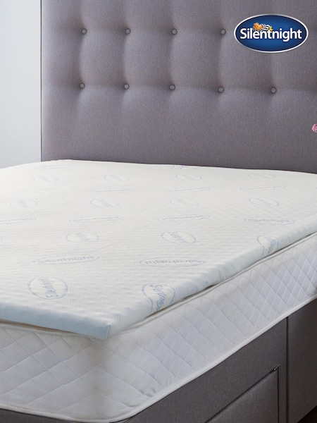 Silentnight White 3cm Orthopaedic Mattress Topper With Cover (300383) | £46 - £76