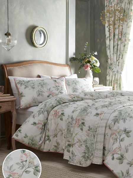 Appletree Green Campion 100% Cotton Duvet Cover Set (302491) | £60 - £80