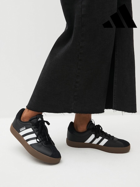 adidas Black/White VL Court 3.0 Trainers (302820) | £60