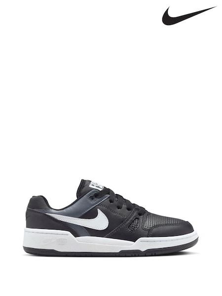 Nike Black Youth Full Force Low-Top Trainers (302929) | £55