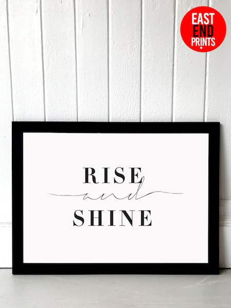 Black Rise And Shine by Honeymoon Hotel Framed Print (304054) | £50 - £130