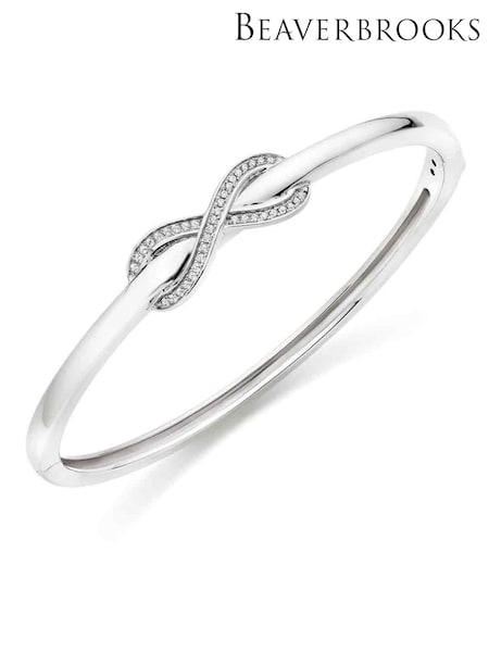 Beaverbrooks Cubic Zirconia Infinity Bangle (304340) | £245