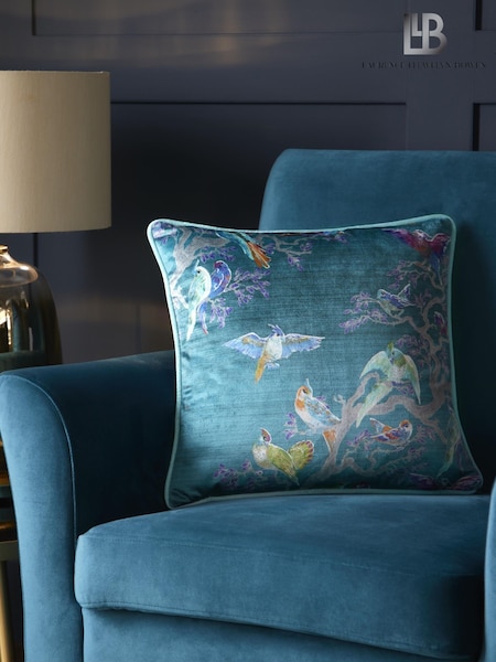 Laurence Llewelyn-Bowen Blue Birdity Absurdity Filled Cushion (305395) | £18