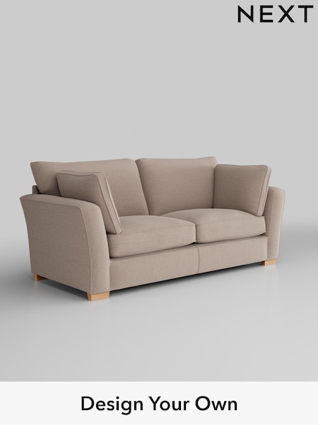Fine Chenille Easy Clean/Mid Taupe Brown Heath Highback (305982) | £1,325