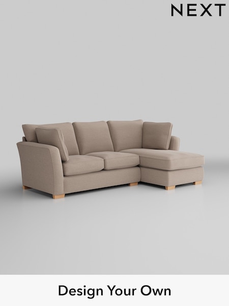 Fine Chenille Easy Clean/Mid Taupe Brown Heath Highback (305982) | £1,899
