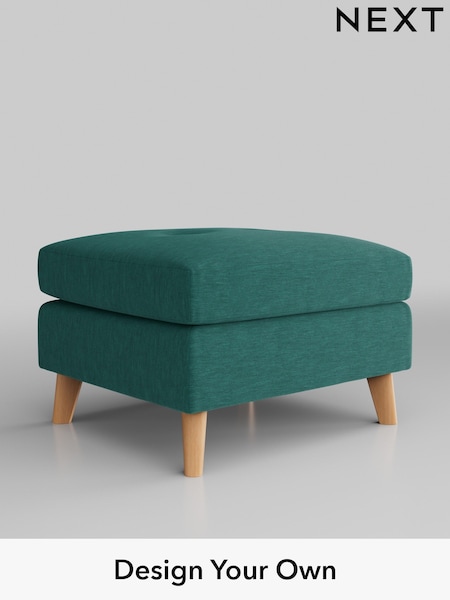 Fine Chenille Easy Clean/Dark Juniper Green Wilson Buttoned Back (306994) | £350
