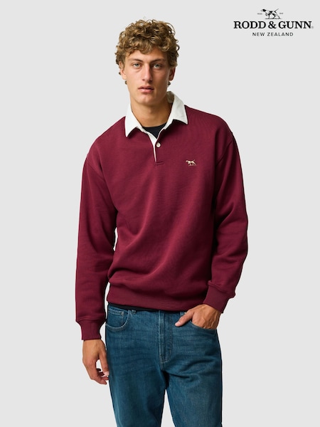 Red - Regular Rodd & Gunn Otago Sweat Top