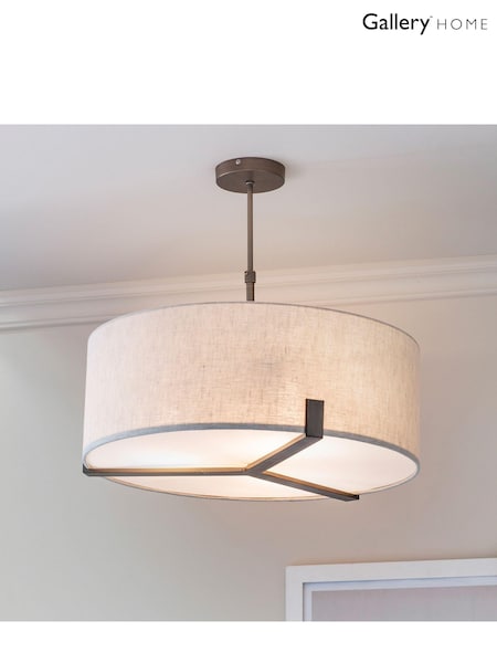 Gallery Home Brown Stoke Pendant Ceiling Light (310222) | £202