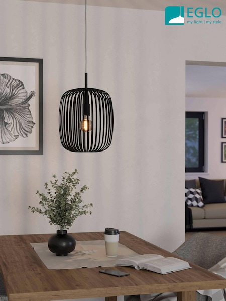 Eglo Black Romazzina Caged Modern Pendant (310328) | £82