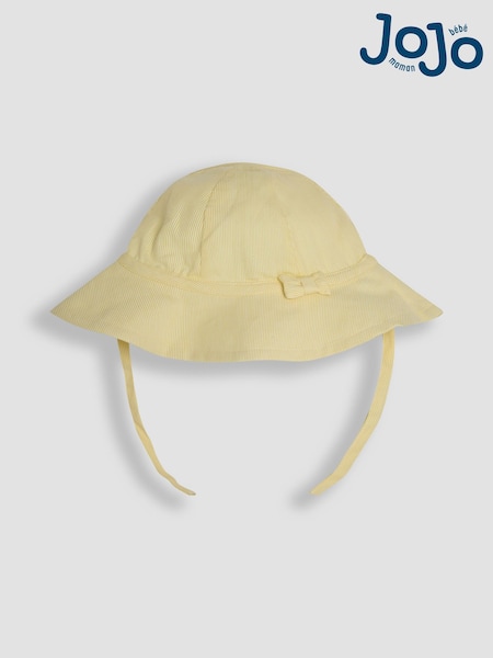 JoJo Maman Bébé Lemon Yellow Floppy Sun Hat (310454) | £13