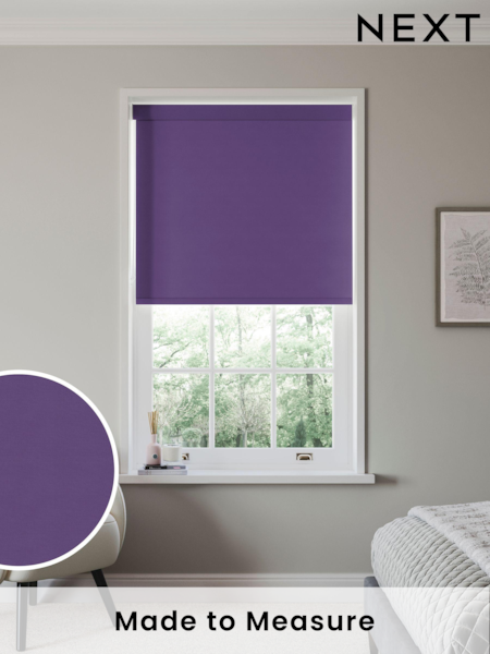 Plum Purple Glow Made to Measure Blackout Roller Blind (311546) | £55