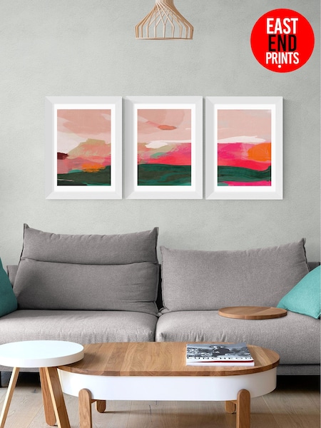 East End Prints Pink Green and Pink Abstract Wall Set by Ana Rut Bre (311672) | £140 - £370