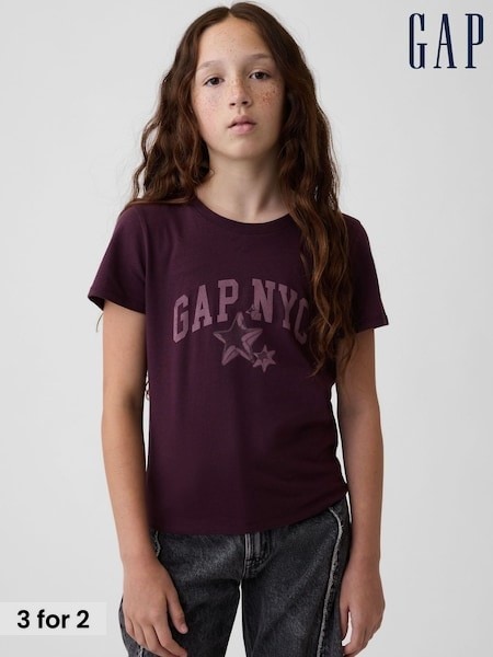 Plum NYC - Gap Logo Graphic Short Sleeve T-shirt (4-13yrs)