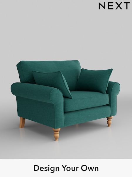 Fine Chenille Easy Clean/Dark Juniper Green Mallory (312583) | £725