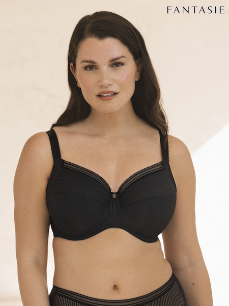 Fantasie Black Full Cup Fusion Lace Underwire Side Support Bra (313502) | £37