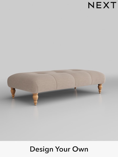 Fine Chenille Easy Clean/Mid Taupe Brown Erin Buttoned Back Deep Relaxed Sit (313984) | £499