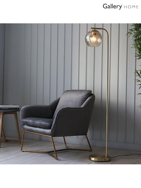 Gallery Home Gold Dilan 1 Bulb Floor Light (314051) | £175