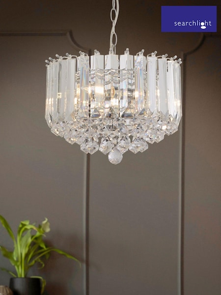Searchlight Chrome Sweet 4Lt Pendant Ceiling Light (314327) | £76