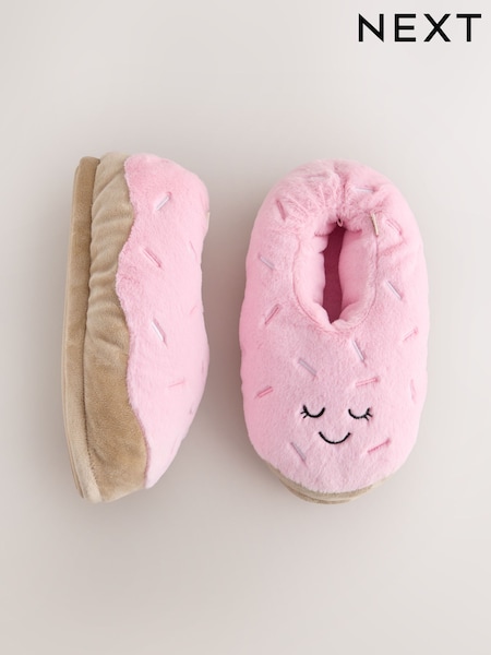 Pink - 3d Donut Shoe Boot Slippers
