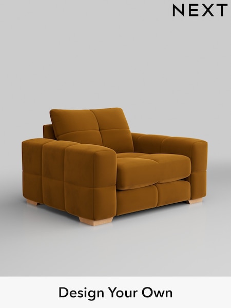 Plush Velvet Easy Clean/Mustard Yellow Brooke Deep Sit (314927) | £1,325