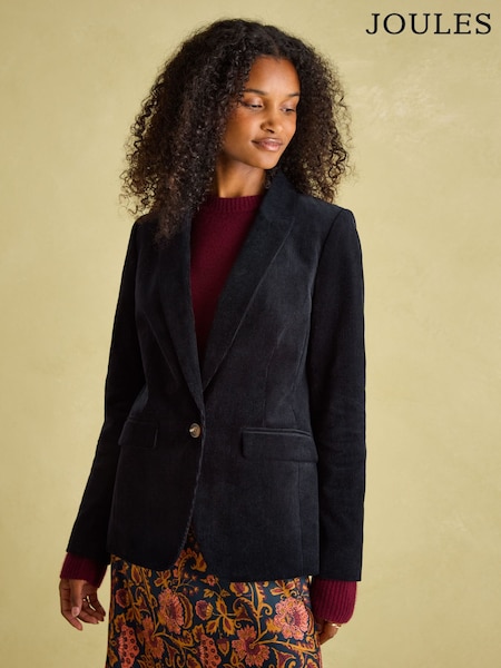 Joules Holton Navy Blue Corduroy Blazer (315220) | £51