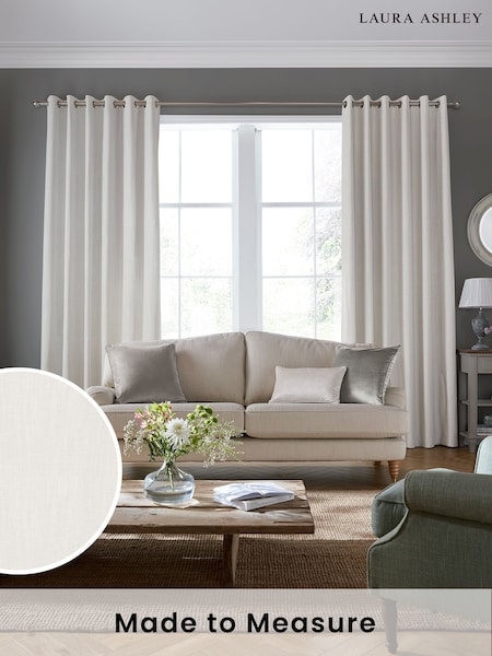 Laura Ashley Dove Grey Swanson Made to Measure Curtains (316367) | £100