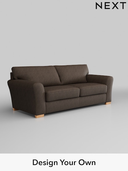 Antiqued Leather/Dark Brown Michigan Leather (316650) | £0