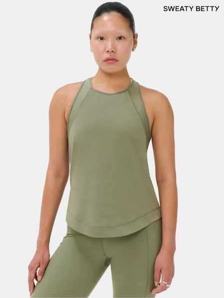 Green - Sweaty Betty Breathe Easy Mesh Run Vest