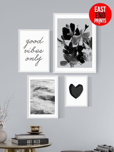 East End Prints Black Monochrome Wall Set (318448) | £170