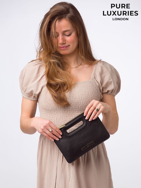 Pure Luxuries London Esher Leather Clutch Bag (320530) | £39