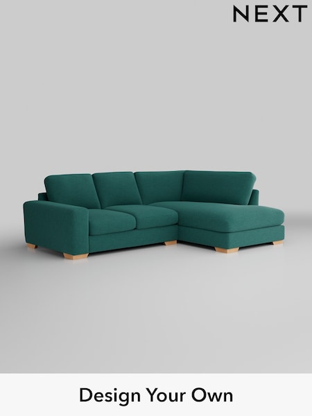 Fine Chenille Easy Clean/Dark Juniper Green Houghton Deep Relaxed Sit (320872) | £2,150