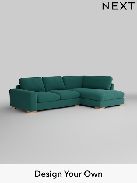 Fine Chenille Easy Clean/Dark Juniper Green Houghton Deep Relaxed Sit (320872) | £2,250
