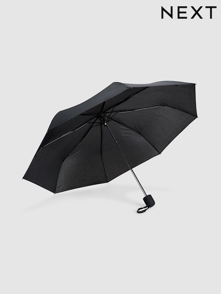 Black Umbrella With Easy Grip Handle (321910) | £12