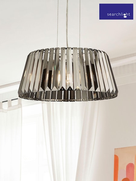 Searchlight Chrome Heath 5Lt Pendant Ceiling Light (324259) | £132