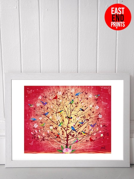 White Overlooked Happiness by Fiona Watson Framed Print (324871) | £50 - £130