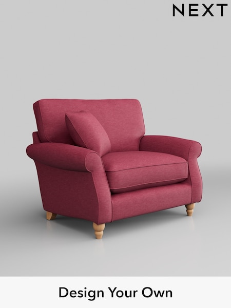 Fine Chenille Easy Clean/Mid Raspberry Pink Ashford Relaxed Sit (325231) | £1,025
