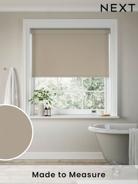 Pebble Grey Glow Made to Measure Blackout Roller Blind (325490) | £55