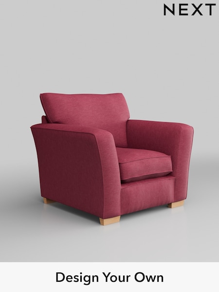 Fine Chenille Easy Clean/Mid Raspberry Pink Heath Highback (325570) | £750