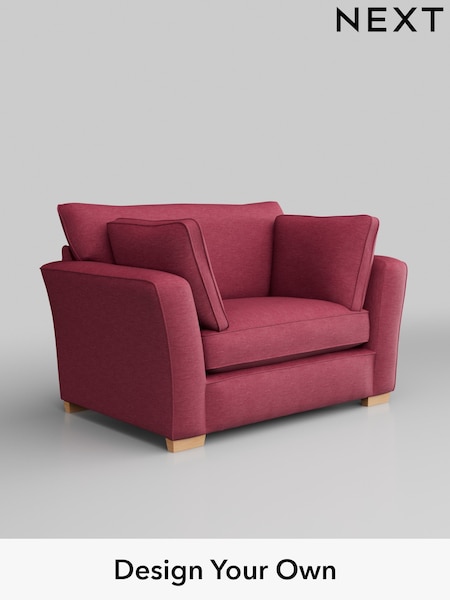 Fine Chenille Easy Clean/Mid Raspberry Pink Heath Highback (325570) | £850