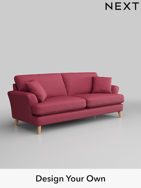 Fine Chenille Easy Clean/Mid Raspberry Pink Conway Relaxed Sit (325667) | £1,450