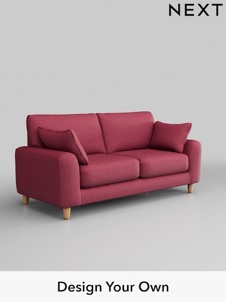 Fine Chenille Easy Clean/Mid Raspberry Pink Campbell (325887) | £1,175