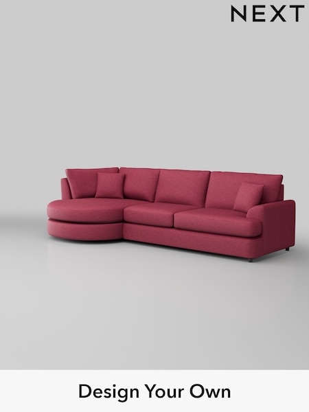 Fine Chenille Easy Clean/Mid Raspberry Pink Parker Platform (325898) | £2,325
