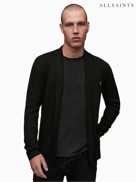 AllSaints Black Mode Merino Open Cardigan (326137) | £105