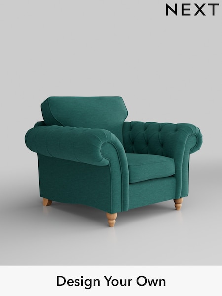 Fine Chenille Easy Clean/Dark Juniper Green Gosford Highback Ii Deep Sit (326335) | £1,075