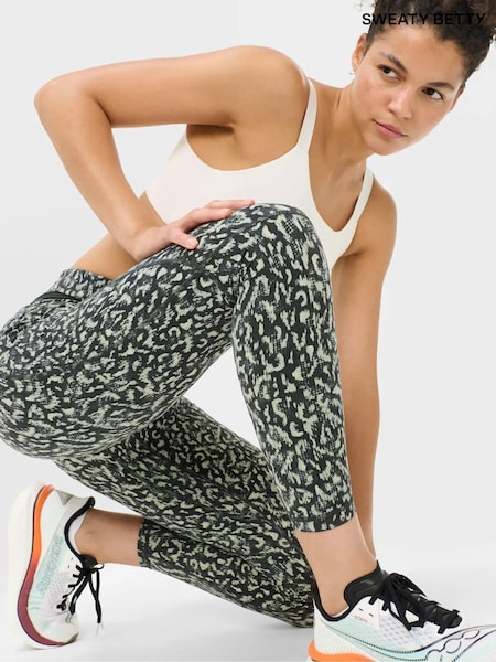 Green - Sweaty Betty Runner's High Power Leggings