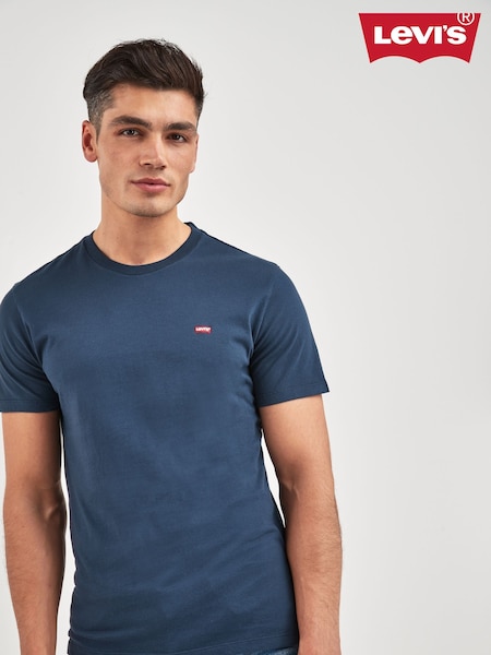 Levi's® Navy Blue Original Housemark 100% Cotton T-Shirt (326626) | £25